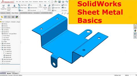 sheet metal parts solidworks|solidworks sheet metal basics.